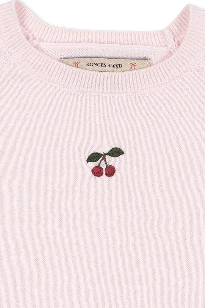 Chłopiec Konges Sløjd Sweter dziecięcy bawełniany CATHY SWEATER KS105938.9BY2 różowy