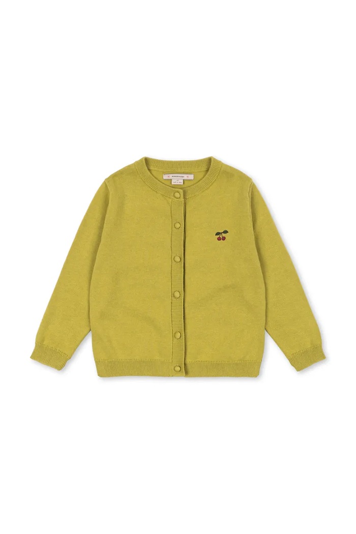 Konges Sløjd Kardigan dziecięcy bawełniany CATHY CARDIGAN KS105937.9BY2 zielony AW26