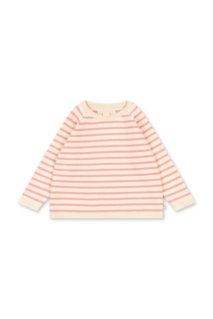 Konges Sløjd Πουλόβερ παιδικό βαμβακερό BUMA KNIT SWEATER GOTS ροζ KS105926.9BY2