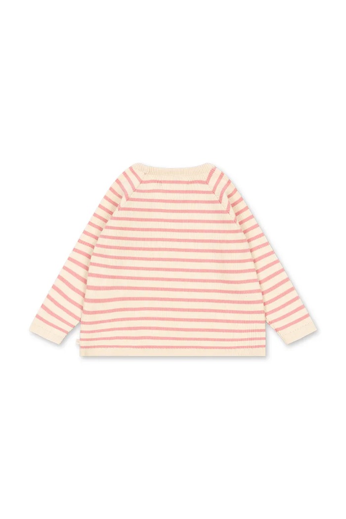 Konges Sløjd Πουλόβερ παιδικό βαμβακερό BUMA KNIT SWEATER GOTS KS105926.9BY2 ροζ AW26