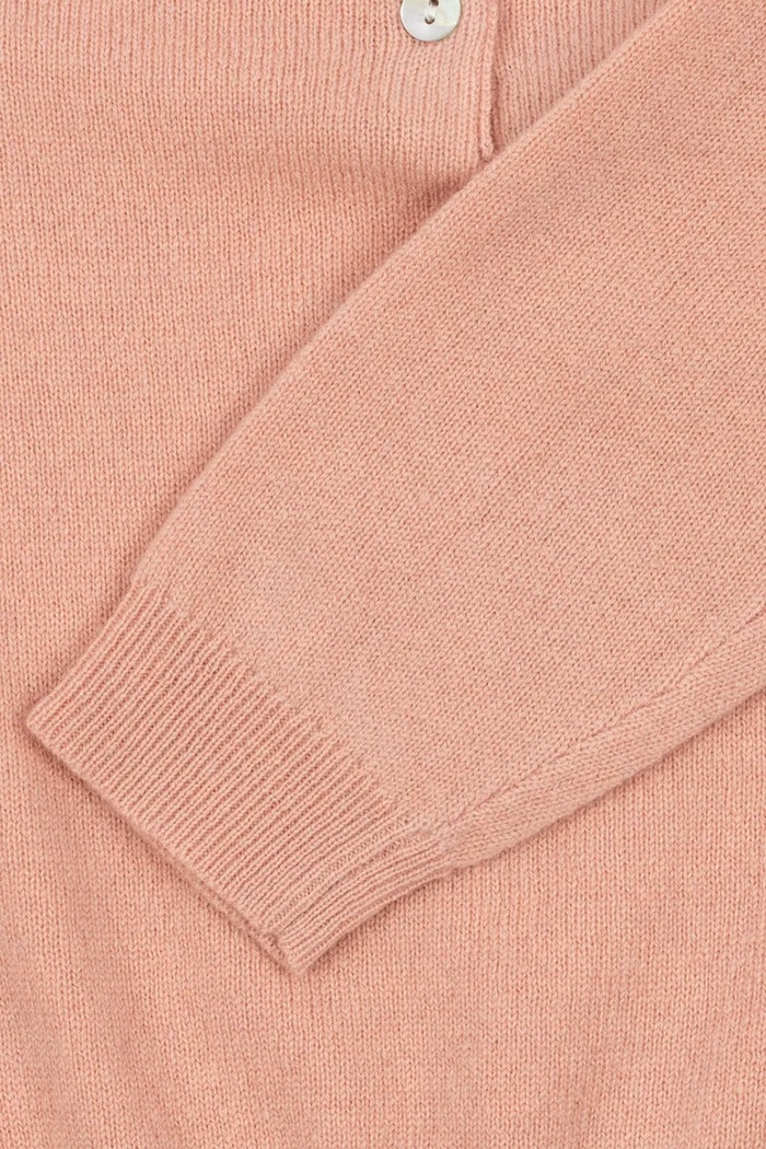 Pulover za djecu od vune BASI POLO Konges Sløjd roza KS105886.9BY2