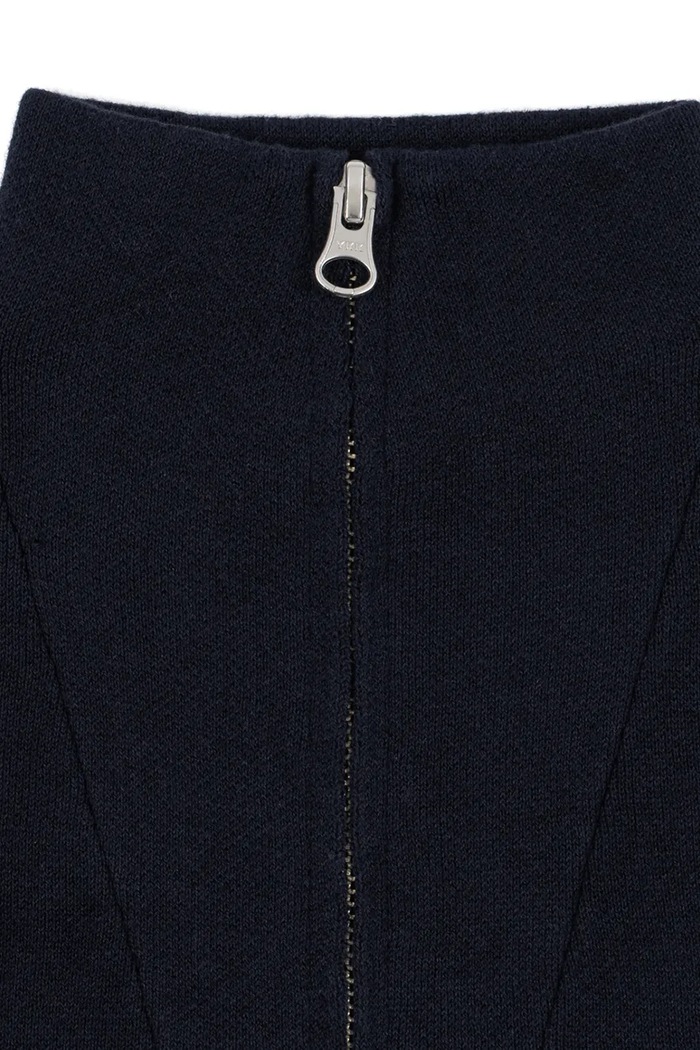 Konges Sløjd ημιζιβάγκο παιδικό βαμβακερό MANO HALF ZIP σκούρο μπλε KS106145.9BY2