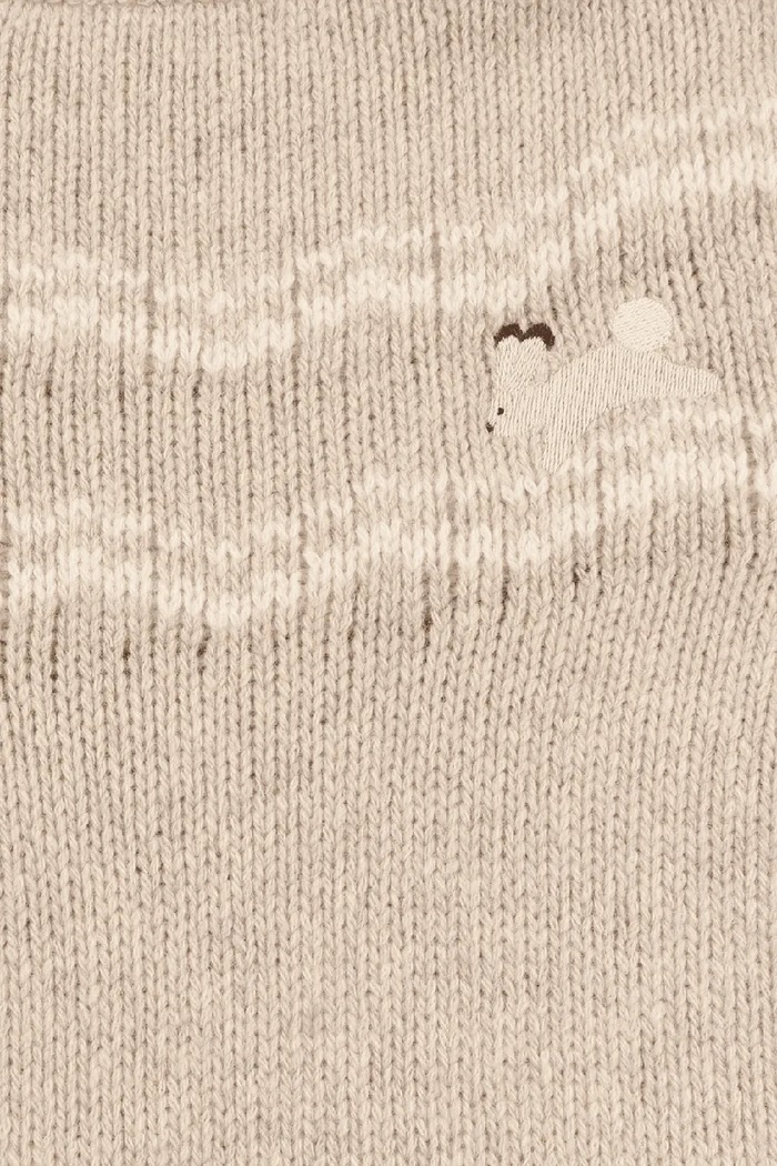 Sweter dziecięcy z wełny merino Yohana Merino Wool Sweater Arctic Hares Donsje 4129301 beżowy