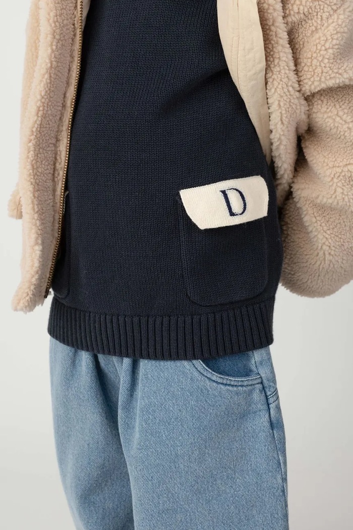 Rolák detský bavlnený Stenn Sweater Donsje 4128900 tmavomodrá