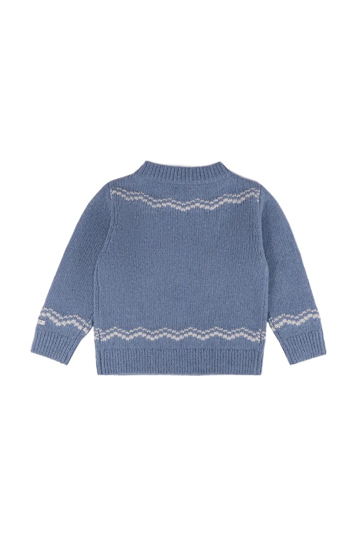 Момче Donsje Пуловер за бебе от мериносова вълна Selwyn Merino Wool Sweater Lammy 4128601 син