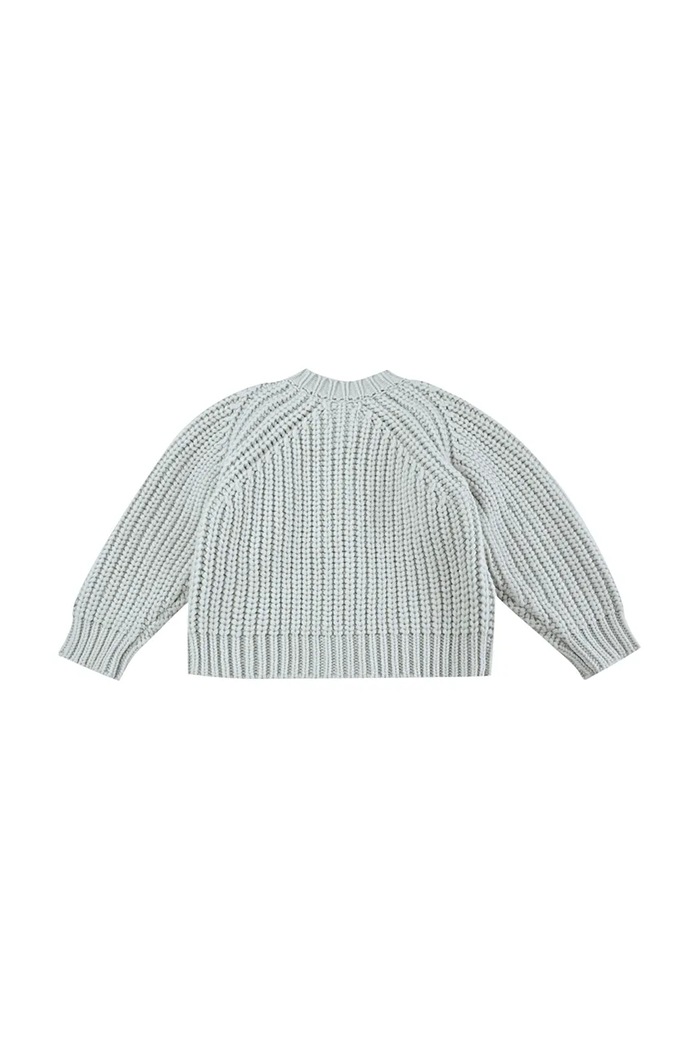 Băieți Donsje cardigan pentru copii cu amestec de lână Rikkie Cardigan 4122000.98.128 albastru
