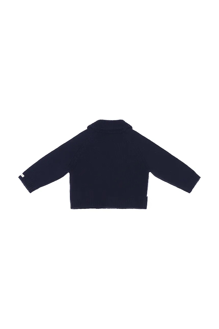 Donsje Kardigan otroški iz merino volne Kwinten Merino Wool Cardigan Polar Bears 4121301 mornarsko modra AW26
