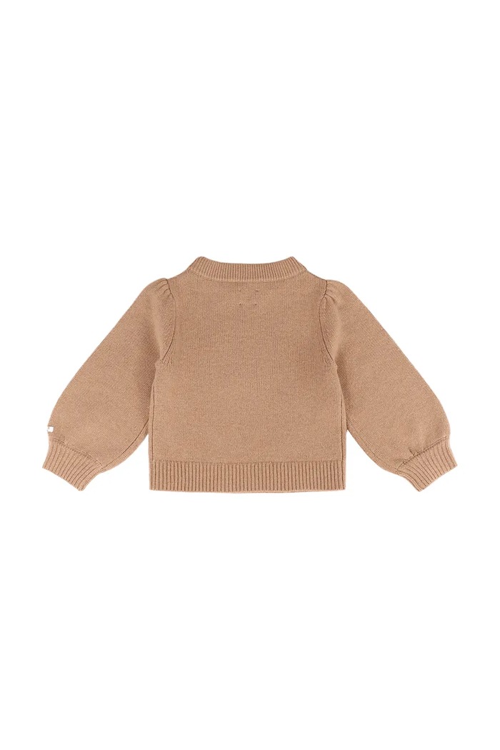 Момче Donsje Пуловер за деца от мериносова вълна Denna Merino Wool Sweater Duck 4090703.68.92 кафяв