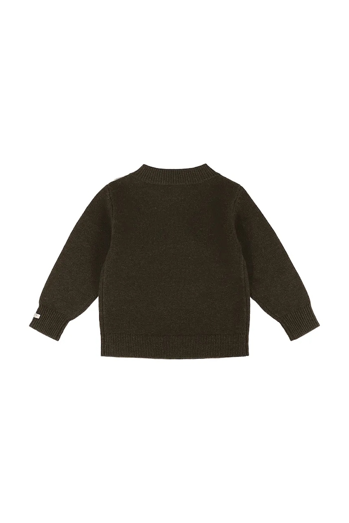 Băieți Donsje Pulover pentru copii din lână merino Denn Merino Wool Sweater Terrier 4083509.98.128 maro