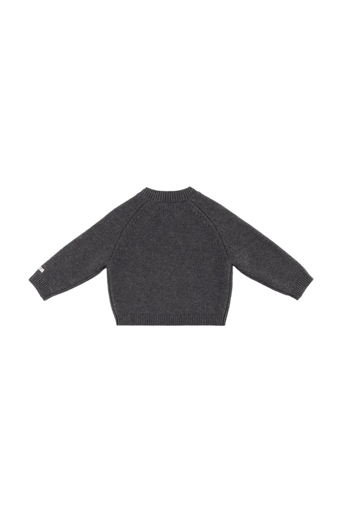 Chłopiec Donsje Sweter dziecięcy z wełny merino Sibbe Merino Wool Sweater Koala 3040204 szary
