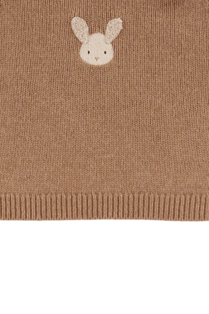 Sweter dziecięcy z wełny merino Sibbe Merino Wool Sweater Fluffy Bunny Donsje brązowy 3040203