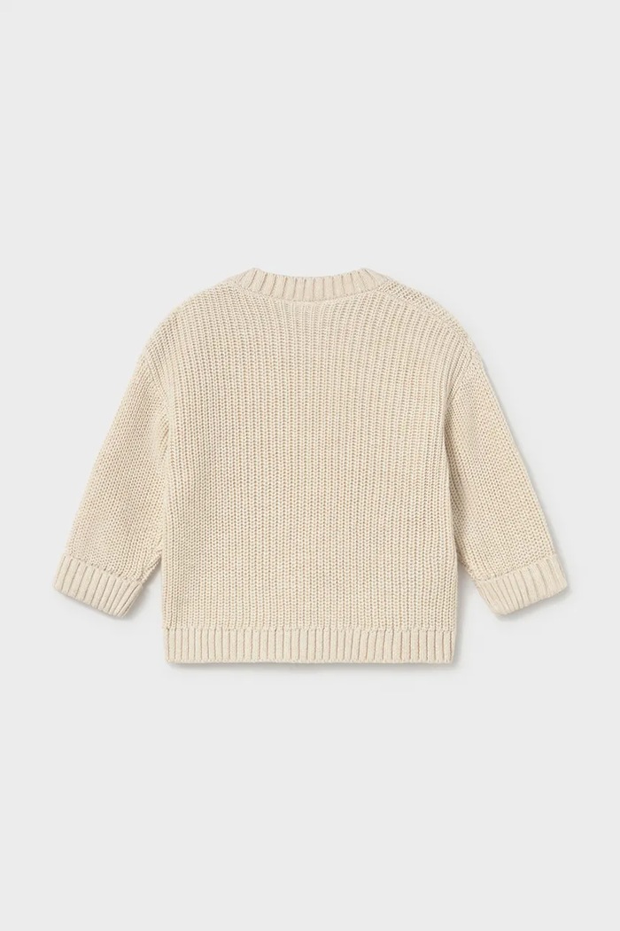 Mayoral Newborn пуловер за деца от памук 2367.2A.Newborn.9BY2 бежов AW26