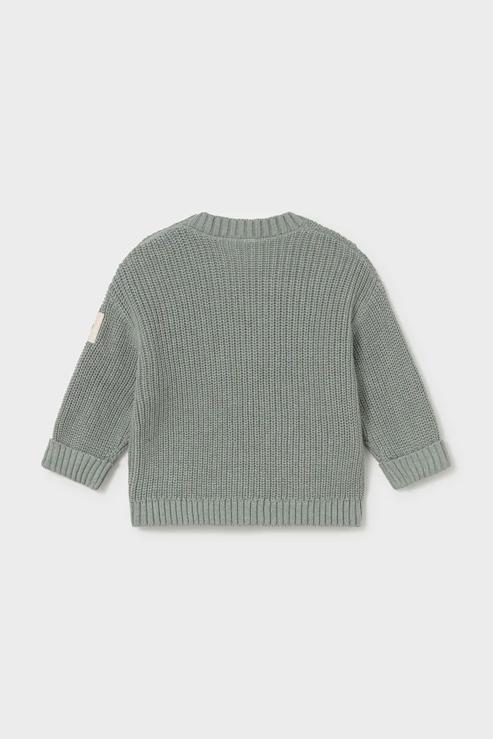 Mayoral Newborn пуловер за деца от памук 2367.2A.Newborn.9BY2 зелен AW26