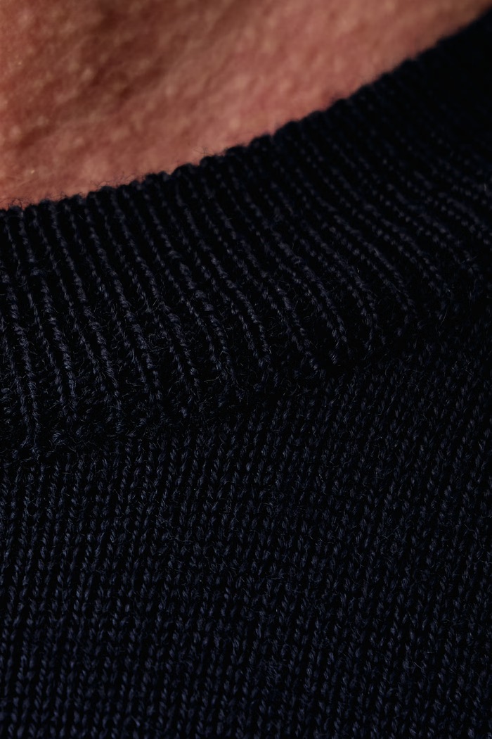 Sweter damski wełniany Eton granatowy 100015331