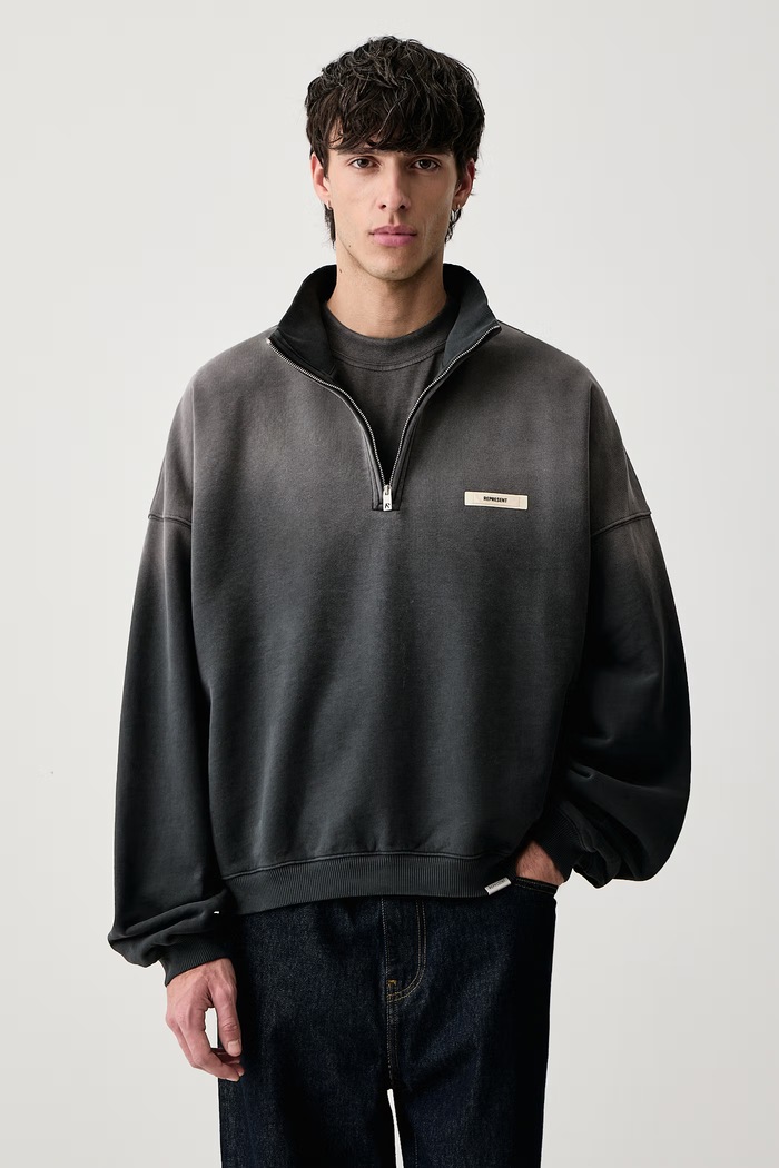 Represent Bluza bawełniana męska szary MLM101161