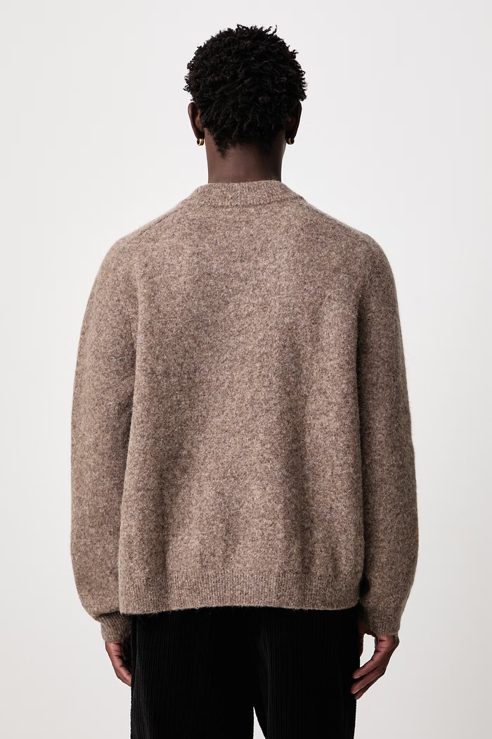 Odzież A.P.C. DYLAN sweter męski z wełną WPABQ.H23515 brązowy