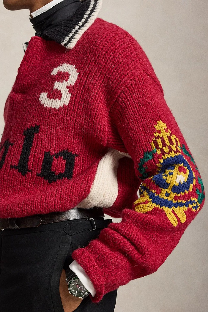 Светр вовняний чоловічий Polo Ralph Lauren червоний 710B28791001