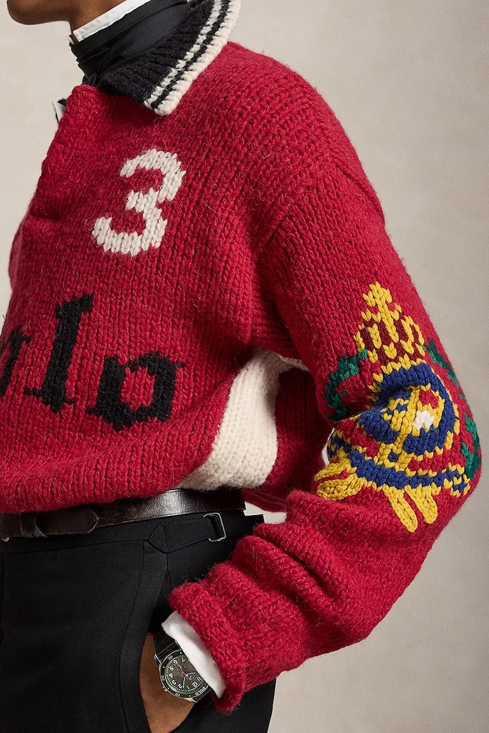 Светр вовняний чоловічий Polo Ralph Lauren червоний 710B28791001