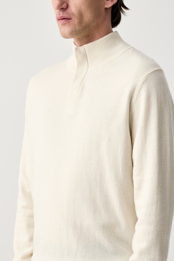 Sweter męski wełniany MC2 Saint Barth MRLW001 beżowy