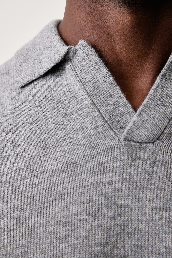 Sweter męski z wełny merino MC2 Saint Barth szary COV0009