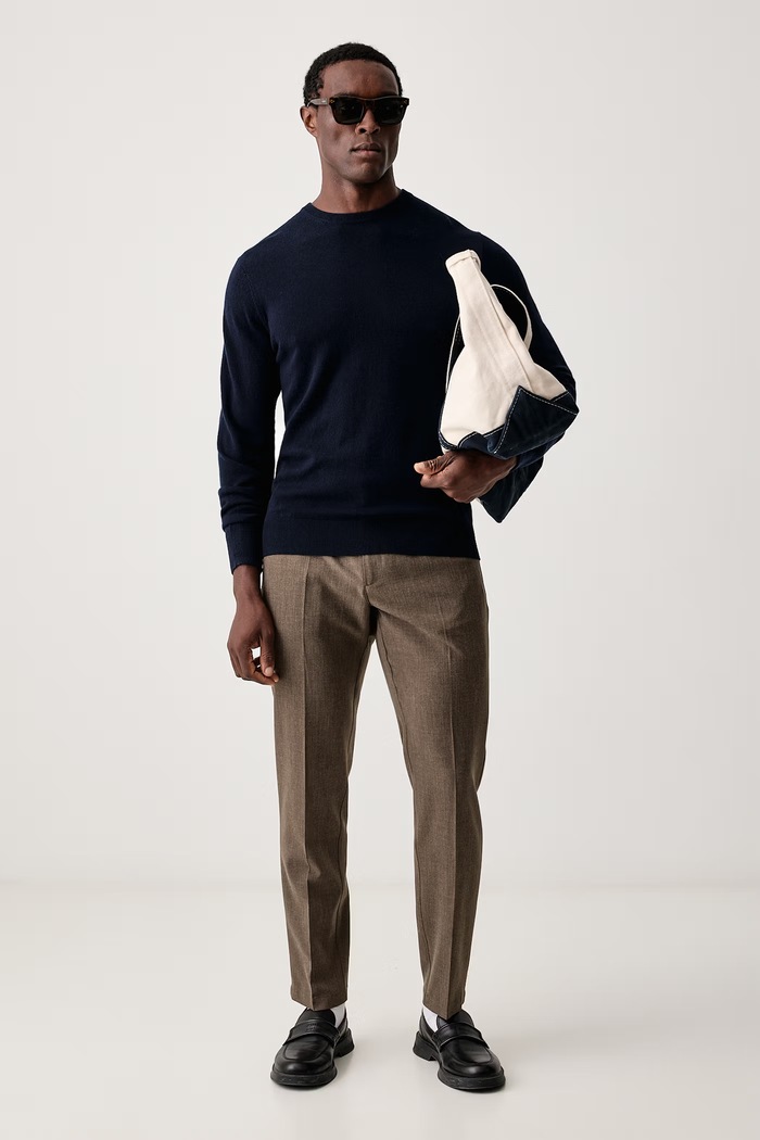 MC2 Saint Barth Sweter męski wełniany REGE008 granatowy AW26