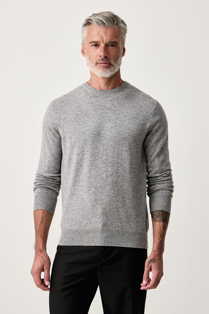 MC2 Saint Barth Sweter męski wełniany szary REGE008