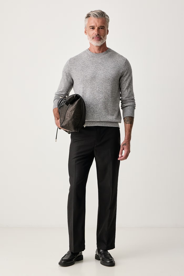 MC2 Saint Barth Sweter męski wełniany REGE008 szary AW26