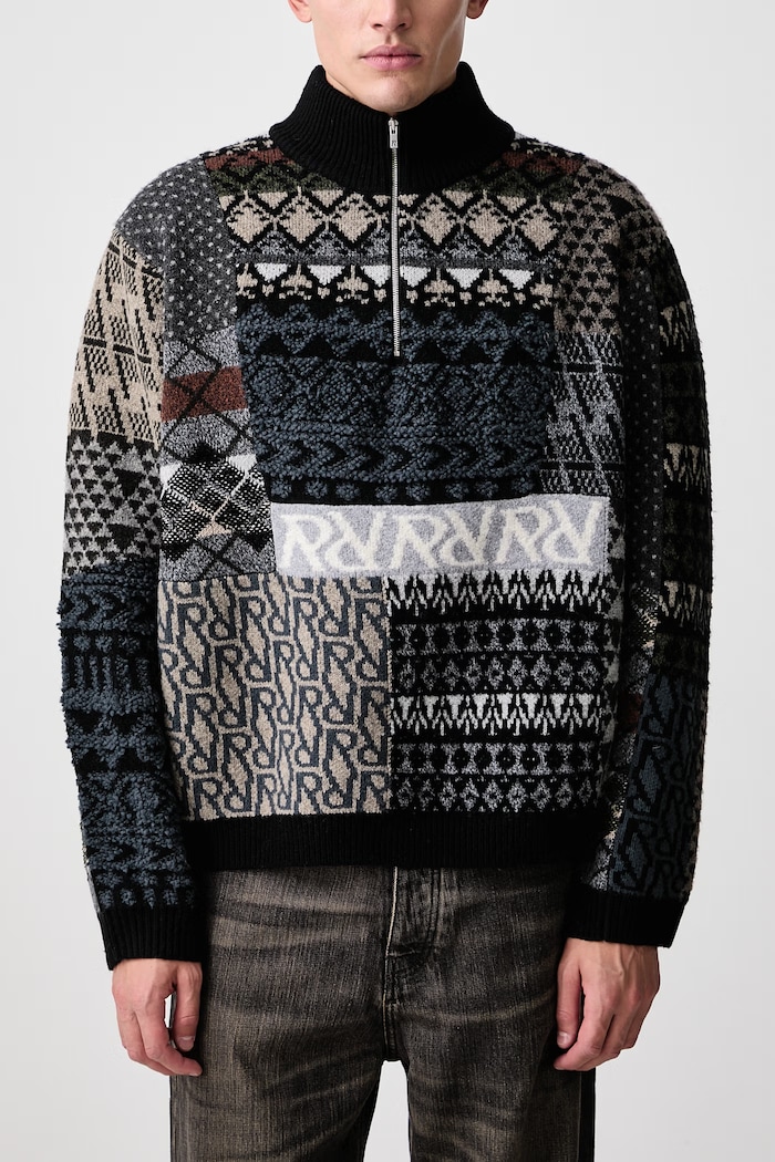 Sweter z wełną męski Represent multicolor MLM101019