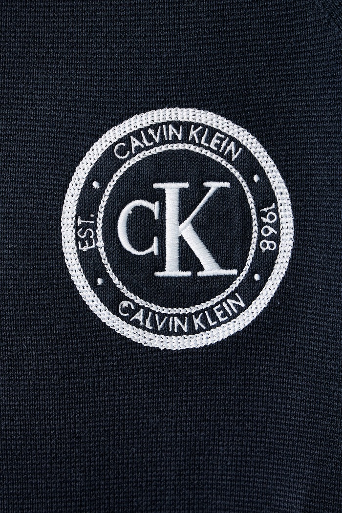 Sweter męski z bawełną Calvin Klein Jeans granatowy LV04RH318G