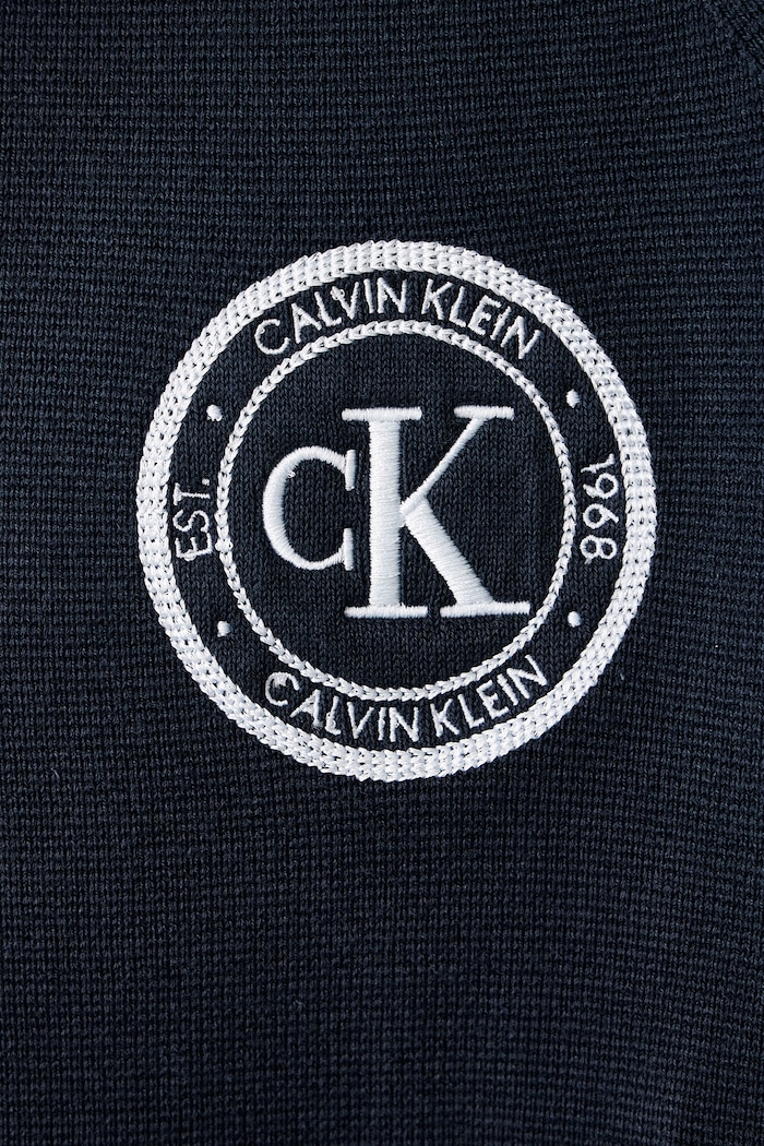 Sweter męski z bawełną Calvin Klein Jeans granatowy LV04RH318G