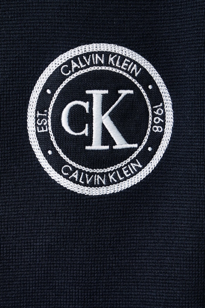 Kardigan męski z bawełną Calvin Klein Jeans granatowy LV04RH317G