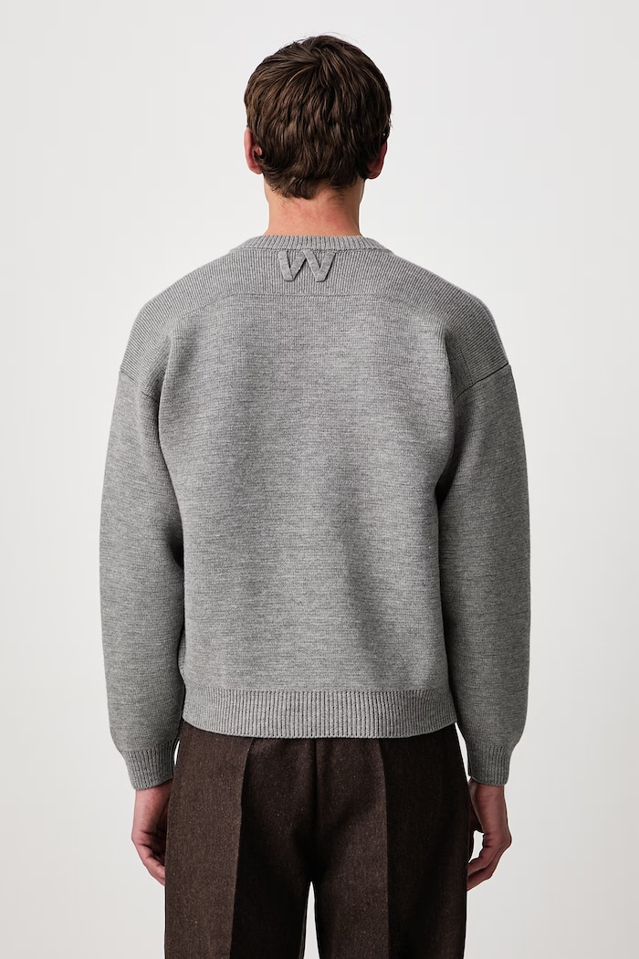 Clothing Willy Chavarria CHAVARRIA V-NECK sweater wool Men's MMSSW003.067N gray