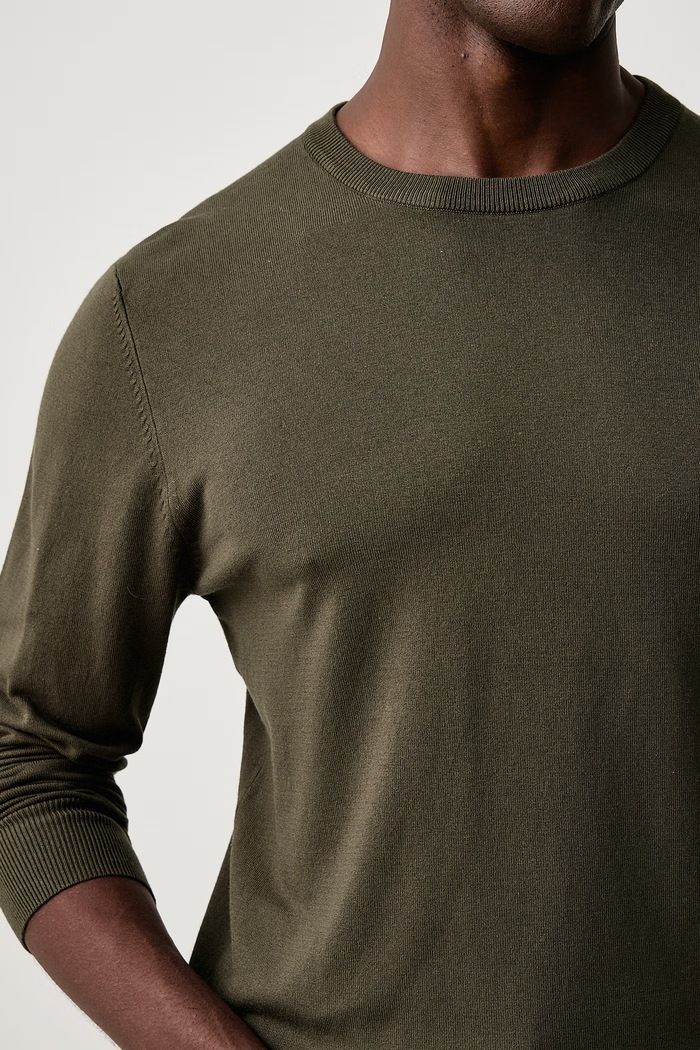 Sweter męski z wiskozą Scotch & Soda 183601 zielony