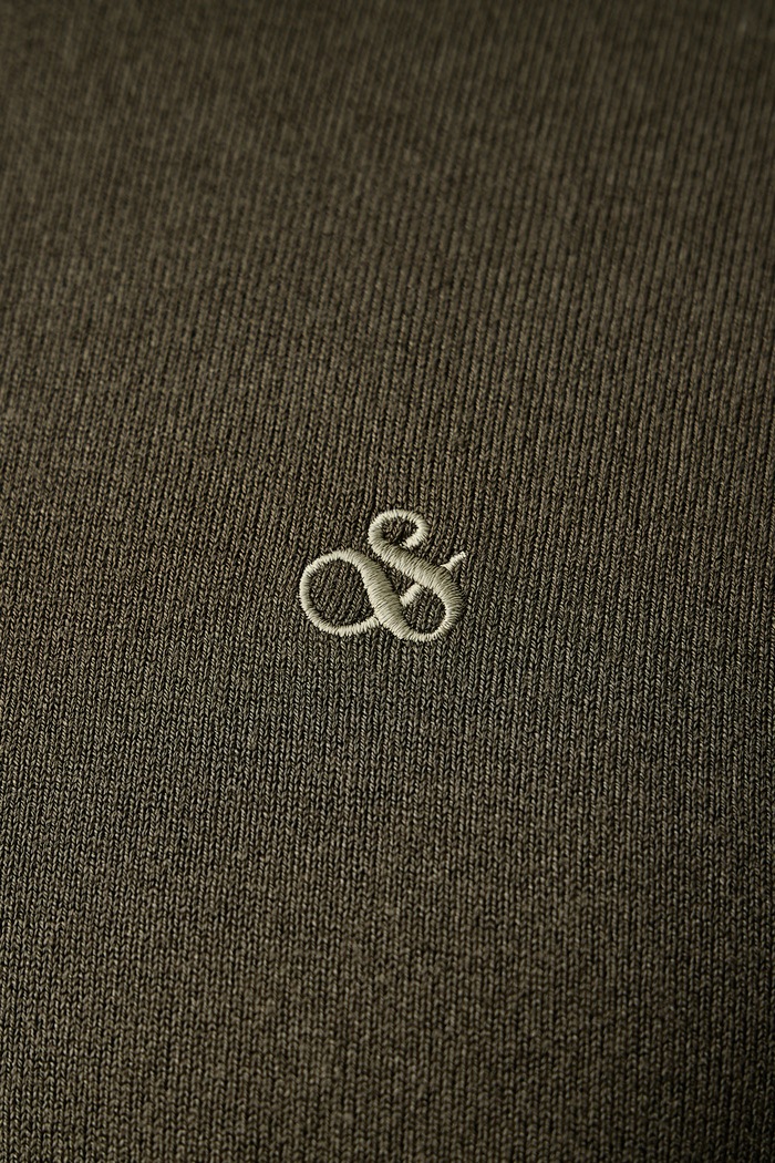 Sweter męski z wiskozą Scotch & Soda zielony 183601