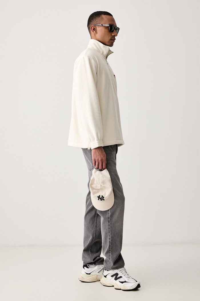 Baron Filou Bluza męska polarowa 000017402 beżowy AW26