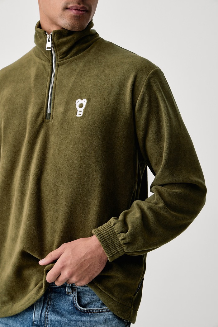Bluza męska polarowa Baron Filou 000017428 zielony