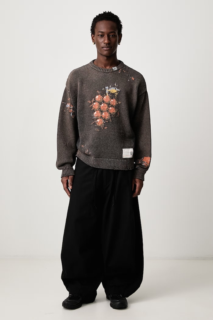 Maison MIHARA YASUHIRO Sweater with wool Men's A17SW512 brown AW26