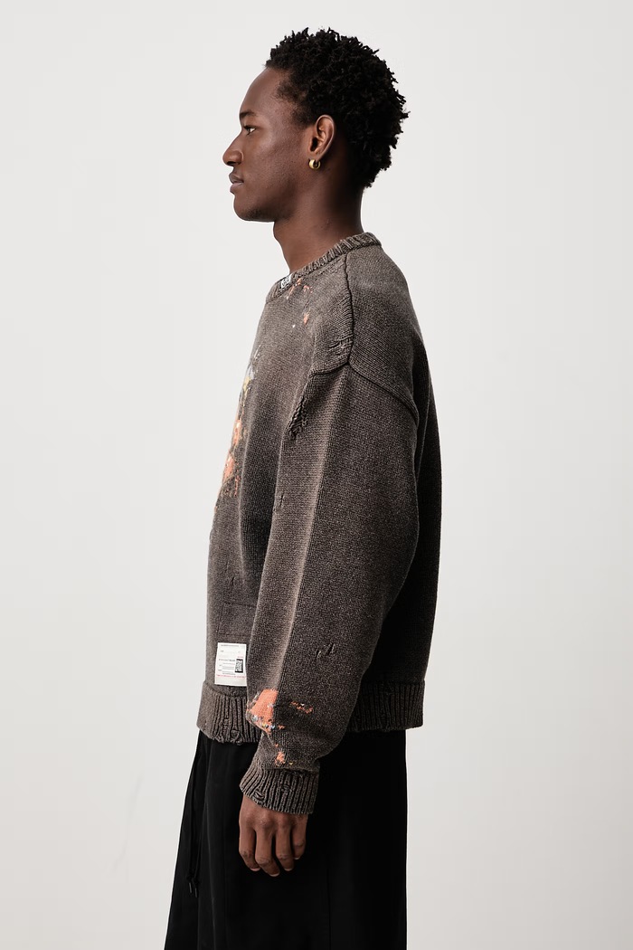 Sweater with wool Men's Maison MIHARA YASUHIRO A17SW512 brown
