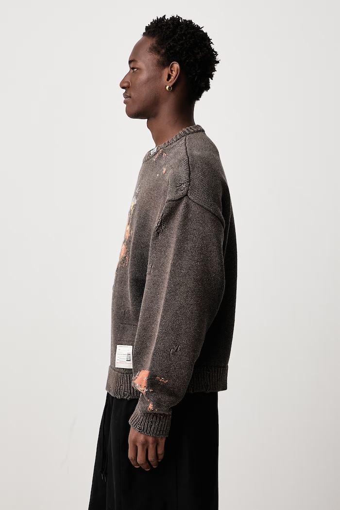 Sweater with wool Men's Maison MIHARA YASUHIRO A17SW512 brown