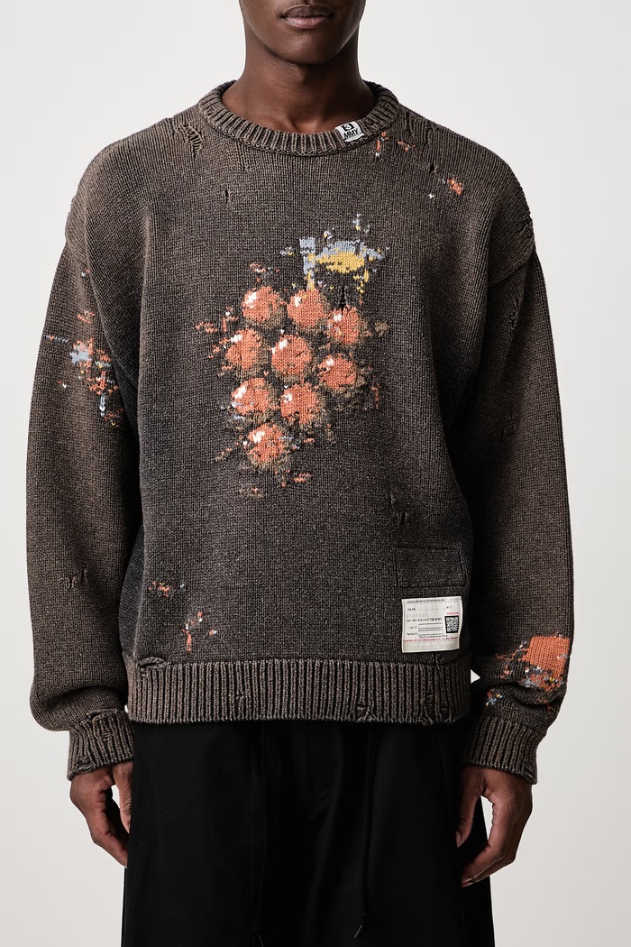 Sweater with wool Men's Maison MIHARA YASUHIRO brown A17SW512