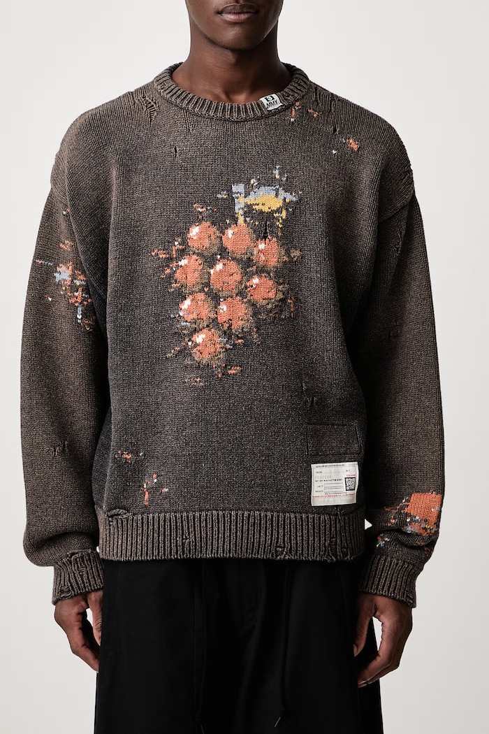 Sweater with wool Men's Maison MIHARA YASUHIRO brown A17SW512