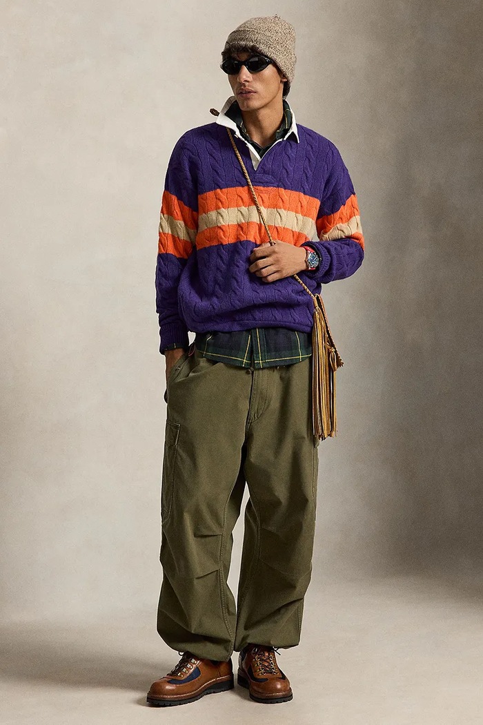 Odzież Polo Ralph Lauren Sweter wełniany męski 710B23897001 multicolor