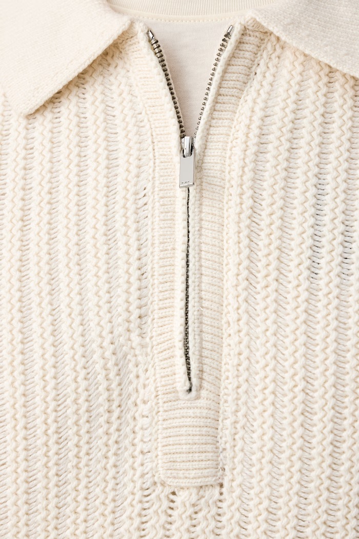 Sweter męski z wełną Michael Kors beżowy CF660M3JWP