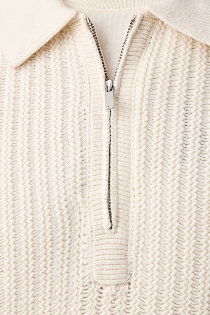 Sweter męski z wełną Michael Kors beżowy CF660M3JWP