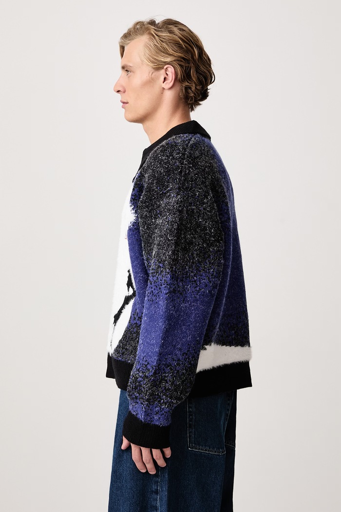 Femme Fatale sweter męski House of Errors HEFW26SW01707 niebieski