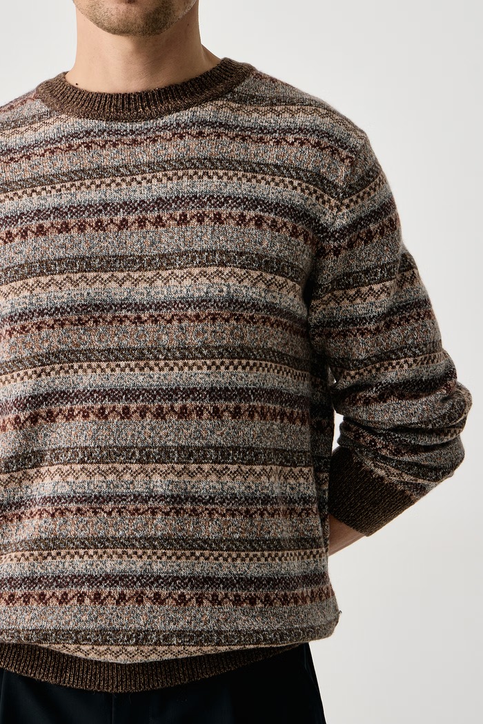 Sweter męski z wełną Lindbergh 80.805008 beżowy