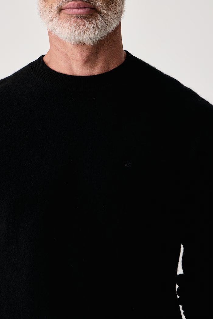 Sweter męski wełniany Lindbergh 60.825065 czarny