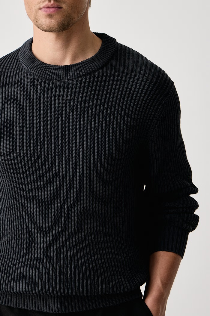 Sweter męski z bawełną Lindbergh 30.825070 granatowy