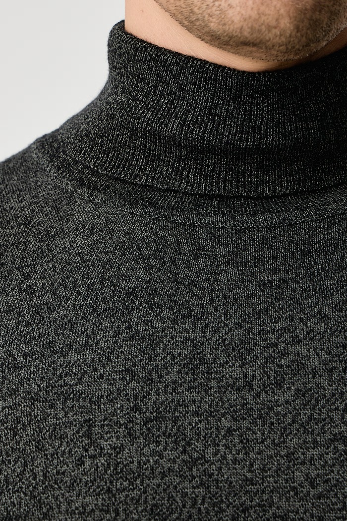 Sweter męski z wełną merino Lindbergh szary 30.81068
