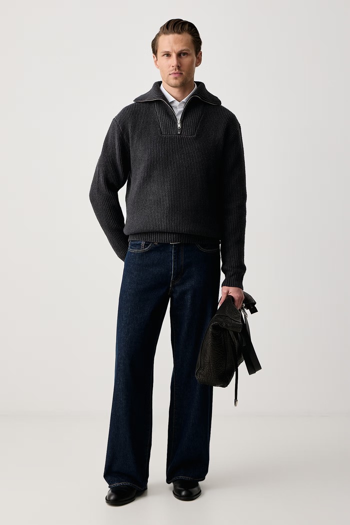 Lindbergh Półgolf męski 30.804175 czarny AW26